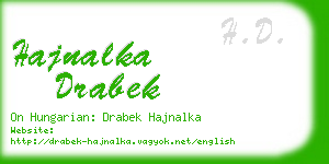 hajnalka drabek business card